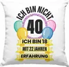 Trendation -  40. Geburtstag Deko-Kissen mit Füllung 40x40 Produktbild-Vorschau 1