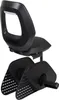 A black child bicycle seat mounted on a rack. Produktbild-Vorschau