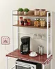 A kitchen shelf unit with appliances and food items. Náhled obrázku produktu