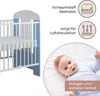 Gitterbett mit Matratze & Kleiner Teddybar Gravur 120x60cm Produktbild-Vorschau 3