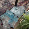 TT Home Moderner Teppich Wohnzimmer Kunstvoll Holzplatten Produktbild-Vorschau 2