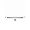 Übergangsschiene 5 x 60 x 2700 mm Übergangsprofil Produktbild-Vorschau 2