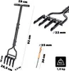 Aerator ogrodowy rurowy KADAX, ręczny, 92 x 20 cm, czarny Podgląd zdjęcia produktu 3