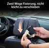 Schwarze Auto-Sitzrückentasche, die mit einem Klettverschluss an einer Auto-Kopfstütze befestigt wird, mit zweiseitiger Fixierung Anteprima dell’immagine prodotto