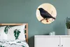 MuchoWow® Aluminium Wandkreis Amsel - Vogel - Zweige - Produktbild-Vorschau 4