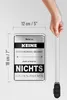 Blechschild Spruch 12x18cm Erwarte nichts von Anderen Produktbild-Vorschau 5