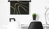 MuchoWow® Wandteppich Wandbehang Goldene Wellen auf Produktbild-Vorschau 4