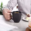 DOWAN 473ml Keramik Schwarze Kaffeetassen Set von 6 Produktbild-Vorschau 7