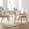 Stół Okrągły Biały do Jadalni Kuchni Salonu TWO 80cm Podgląd zdjęcia produktu 4