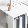 vidaXL Scrivania con ripiano bianco 130 x 50,5 x 75 cm Anteprima dell’immagine prodotto 4