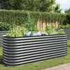 vidaXL Garten-Hochbeet 240 x 80 x 81 cm Verzinkter Stahl Produktbild-Vorschau 9