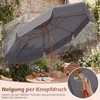 COSTWAY Parasol ogrodowy φ300cm, parasol ogrodowy z Podgląd zdjęcia produktu 6