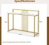 COSTWAY Konsolentisch Holz mit Marmoroptik, Beistelltisch Produktbild-Vorschau 7
