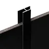 1, S-Polytec Aluminiumprofil Aluminium H-Profil 3mm Schwarz Produktbild-Vorschau 2