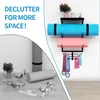 Soporte de pared para esterilla de yoga con 3 estantes y 7 Vista previa de la imagen del producto 4