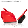 BigDean 4er Kehrschaufel Set Rot – Handfeger mit robusten Produktbild-Vorschau 2