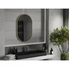 Mexen Loft lustro łazienkowe owalne 90 x 55 cm, rama złota Podgląd zdjęcia produktu 2