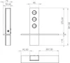 Turm Energiebox Design Edelstahl mit Glas weiß - Schuko Produktbild-Vorschau 2