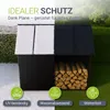 Juskys Kaminholzregal mit Dach 185x70x185 cm, 2,4 m³, Produktbild-Vorschau 3