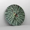 Wanduhr - Rund - Glasuhr - Agave Grün Pflanze - 30x30cm - Produktbild-Vorschau 4