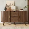 Sideboard mit vertikaler Maserung, zwei Schiebetüren, zwei Produktbild-Vorschau 3
