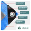 VOUNOT® 3x5m Abdeckplane 240 g/m² Wasserdicht lkw Plane mit Produktbild-Vorschau 2