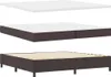 vidaXL Boxspringbed met matras, donkerbruin, 200 x 200 cm, Productafbeelding-voorbeeld 5