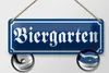 Blechschild Biergarten, 27 x 10 cm, Blechschilder Spruch Produktbild-Vorschau 1