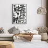Gerahmtes Poster - Schwarzer Rahmen - Schwarzweiß Figuren Produktbild-Vorschau 7