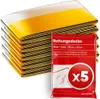 PURAHELP Rettungsdecke Gold Silber (5 Stück) - Wetterfeste Produktbild-Vorschau 1
