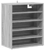 vidaXL Armoire à chaussures Gris Sonoma 60x35x70 cm Bois Voir les images du produit 5