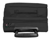 The bottom view of a black suitcase with a TSA lock and a retractable handle. Anteprima dell’immagine prodotto