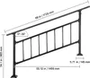 VEVOR scala ringhiera corrimano balcone ringhiera in ferro Anteprima dell’immagine prodotto 16