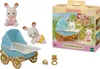 SYLVANIAN set conigli gemelli + passeggino 05432 Anteprima dell’immagine prodotto 4