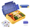 Brotdose Kinder Mit Fächern, Lunchbox Kinder, Bento Box Produktbild-Vorschau 1