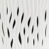 A close-up view of a white, textured surface with a wavy, vertical pattern. Podgląd zdjęcia produktu