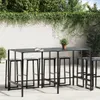 Bartisch Schwarz 200x100x110 cm Pulverbeschichteter Stahl Produktbild-Vorschau 2