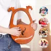 16-saitiges Lyra-Harfen-Elchmuster-Massivholzinstrument mit Produktbild-Vorschau 4