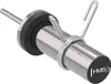 A close-up studio shot of a barbell collar and weight plate holder. Voir les images du produit