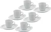 Espressotasse Oval Porzellan weiß  - 6er Set - Mokkatassen Produktbild-Vorschau 1