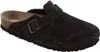 A single brown Birkenstock clog is shown against a white background. Produktbild-Vorschau