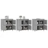 The Living Store Sideboards 3 Stk. Grau Sonoma Produktbild-Vorschau 4