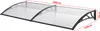Auvent 'Mellerud' polycarbonate 300 x 100 cm Voir les images du produit 3