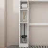Hochschrank Badezimmer, Badschrank mit 2 Türen und Offenem Produktbild-Vorschau 5