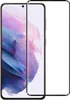 A screen protector is shown placed over a smartphone. Produktbild-Vorschau