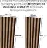 MEBANO. Lamele na Czarnym Filcu 275 x 53 cm Kolor: Czarny Podgląd zdjęcia produktu 3