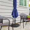 Yaheetech Halbrunder Sonnenschirmständer 9 kg, Retro Produktbild-Vorschau 2
