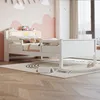 A child's bedroom with a white wooden bed. Produktbild-Vorschau