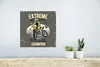 MuchoWow® Poster Motorrad - Mann - Retro - Gelb 30x30 cm - Produktbild-Vorschau 5
