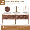 Bordure de bordure en saule - Hauteur : 20 cm - Longueur : Voir les images du produit 5